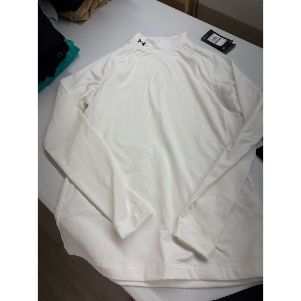 NWT Women's Under Armour Cold Gear White Mock Neck size Large